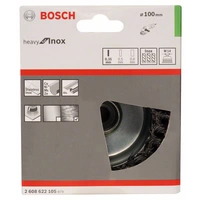 Bosch Accessories Topfbürste, Edelstahl, gezopfter Draht, 100 mm, 0,35 mm, 8500 U/ min, M14 2608622105 1St. Bosch Accessories Topfbürste, Edelstahl, gezopfter Draht, 100 mm, 0,35 mm, 8500 U/ min, M14 2608622105 1St.