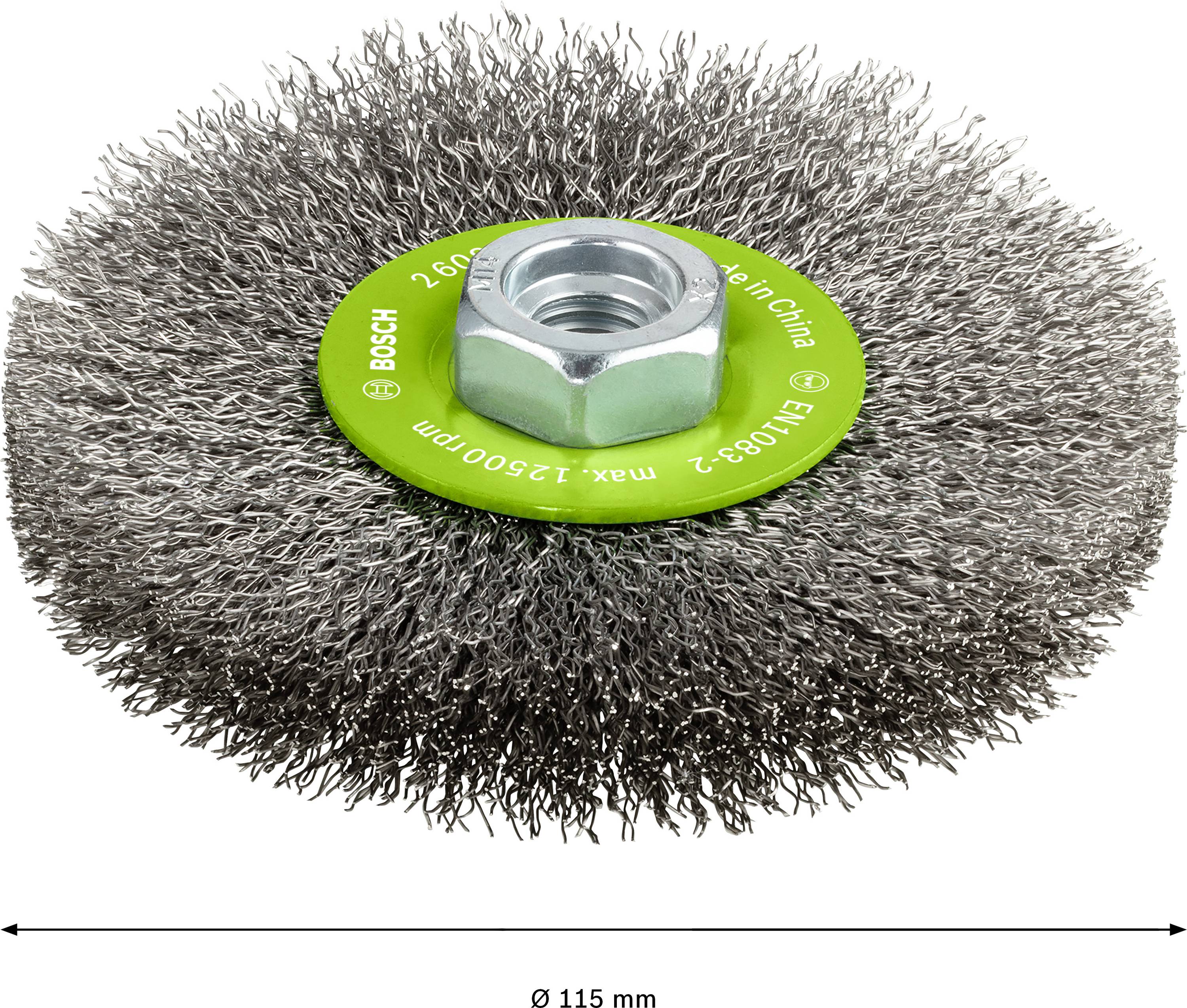 Bosch Accessories Scheibenbürste Clean for Inox, gewellt, rostfrei, 115 mm, 0,3 mm, 8500 U/min,M14 2608622107 1 St.