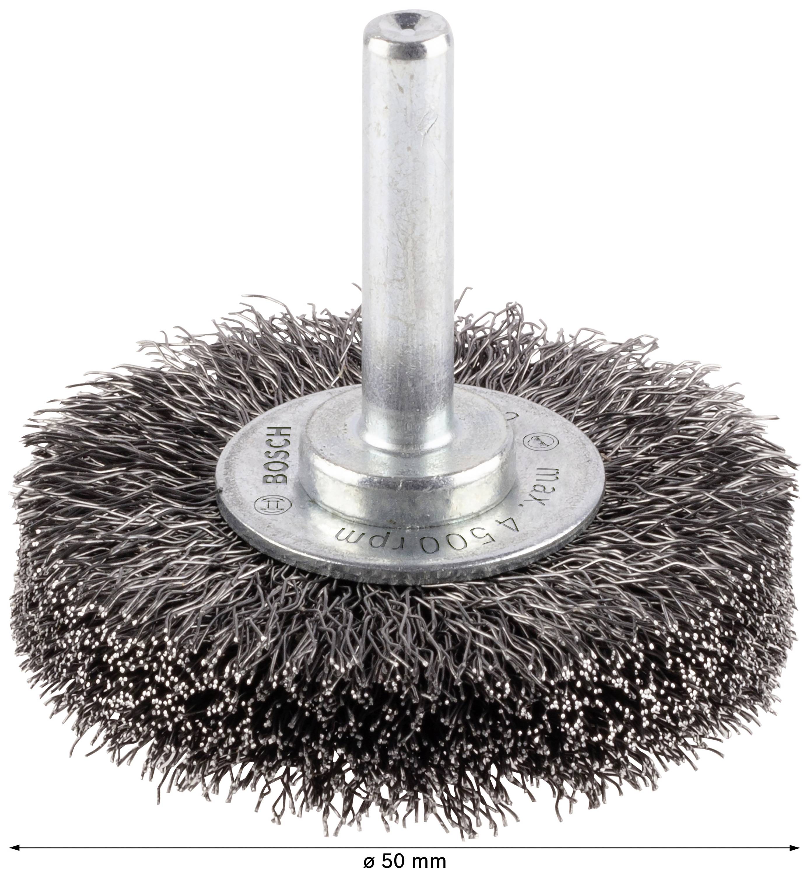 Bosch Accessories Scheibenbürste, gewellt, 50 mm, 0,2 mm, 15 mm, 4500 U/min Schaft-Ø 6 mm 2608622111 1 St.