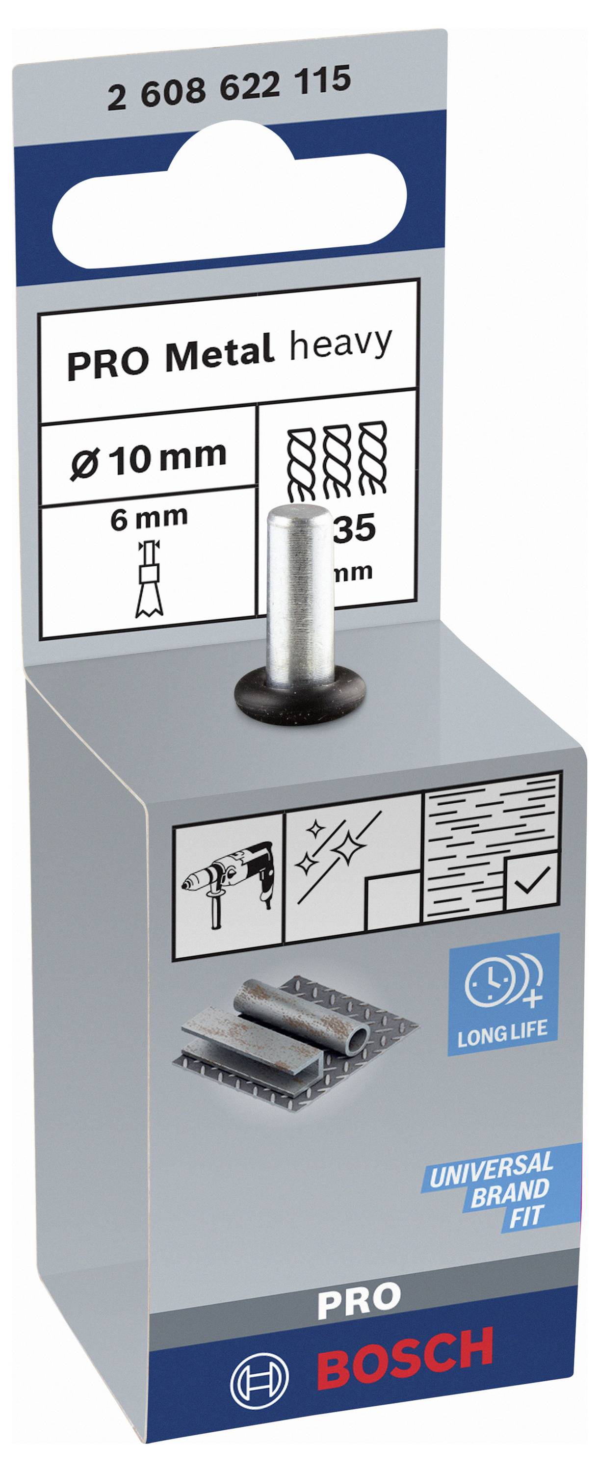 Bosch Accessories Pinselbürste, gezopft, 0,35 mm, 10 mm, 4500 U/ min Schaft-Ø 6mm 2608622115 1St.