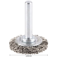 Bosch Accessories Scheibenbürste, gewellt, rostfrei, 30 mm, 0,3 mm, 6 mm, 4500 U/ min Schaft-Ø 6mm 2608622119 Bosch Accessories Scheibenbürste, gewellt, rostfrei, 30 mm, 0,3 mm, 6 mm, 4500 U/ min Schaft-Ø 6mm 2608622119