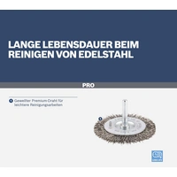 Bosch Accessories Scheibenbürste, gewellt, rostfrei, 50 mm, 0,2 mm, 15 mm, 4500 U/ min Schaft-Ø 6mm 2608622120 1St. Bosch Accessories Scheibenbürste, gewellt, rostfrei, 50 mm, 0,2 mm, 15 mm, 4500 U/ min Schaft-Ø 6mm 2608622120 1St.