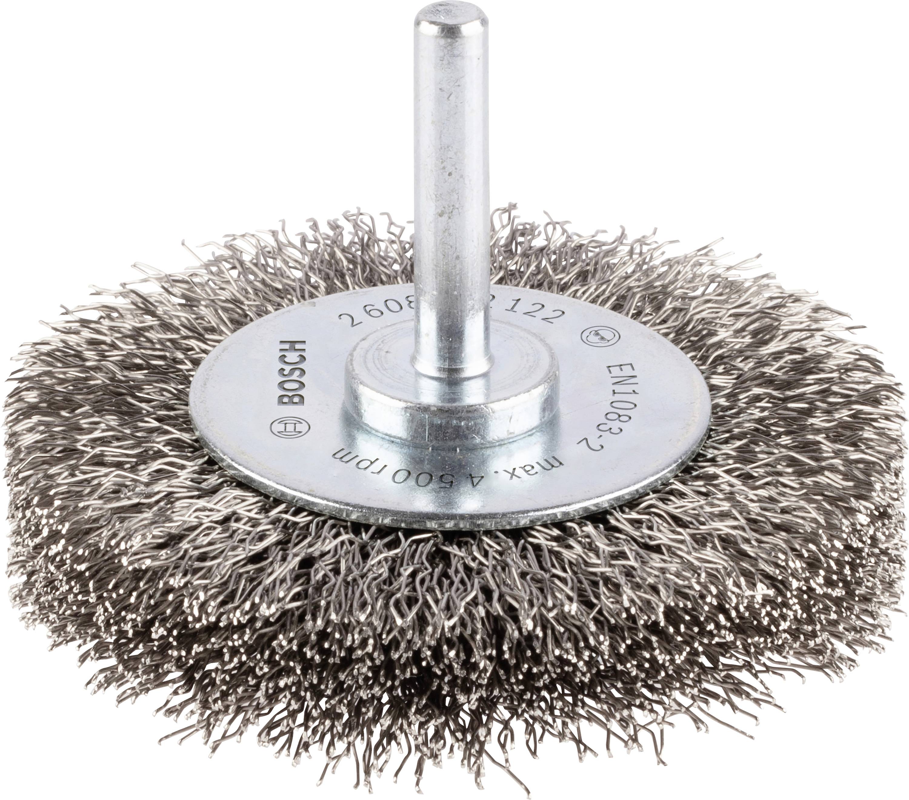 Bosch Accessories Scheibenbürste, gewellt, rostfrei, 70 mm, 0,3 mm, 15 mm, 4500 U/ min Schaft-Ø 6mm 2608622122 1St.