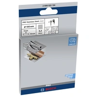 Bosch Accessories Scheibenbürste, gewellt, rostfrei, 100 mm, 0,3 mm, 10 mm, 4500 U/ min Schaft-Ø 6 mm 2608622124 1 St. Bosch Accessories Scheibenbürste, gewellt, rostfrei, 100 mm, 0,3 mm, 10 mm, 4500 U/ min Schaft-Ø 6 mm 2608622124 1 St.