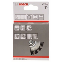 Bosch Accessories Scheibenbürste, gezopft, rostfrei, 70 mm, 0,35 mm, 14 mm, 4500 U/ min Schaft-Ø 6mm 2608622125 1St. Bosch Accessories Scheibenbürste, gezopft, rostfrei, 70 mm, 0,35 mm, 14 mm, 4500 U/ min Schaft-Ø 6mm 2608622125 1St.