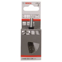 Bosch Accessories Pinselbürste, gewellt, rostfrei, 0,2 mm, 15 mm, 4500 U/ min Schaft-Ø 6mm 2608622126 1St. Bosch Accessories Pinselbürste, gewellt, rostfrei, 0,2 mm, 15 mm, 4500 U/ min Schaft-Ø 6mm 2608622126 1St.