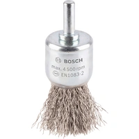 Bosch Accessories Pinselbürste, gewellt, rostfrei, 0,3 mm, 25 mm, 4500 U/ min Schaft-Ø 6 mm 2608622127 1 St. Bosch Accessories Pinselbürste, gewellt, rostfrei, 0,3 mm, 25 mm, 4500 U/ min Schaft-Ø 6 mm 2608622127 1 St.