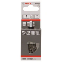 Bosch Accessories Pinselbürste, gewellt, rostfrei, 0,3 mm, 25 mm, 4500 U/ min Schaft-Ø 6 mm 2608622127 1 St. Bosch Accessories Pinselbürste, gewellt, rostfrei, 0,3 mm, 25 mm, 4500 U/ min Schaft-Ø 6 mm 2608622127 1 St.