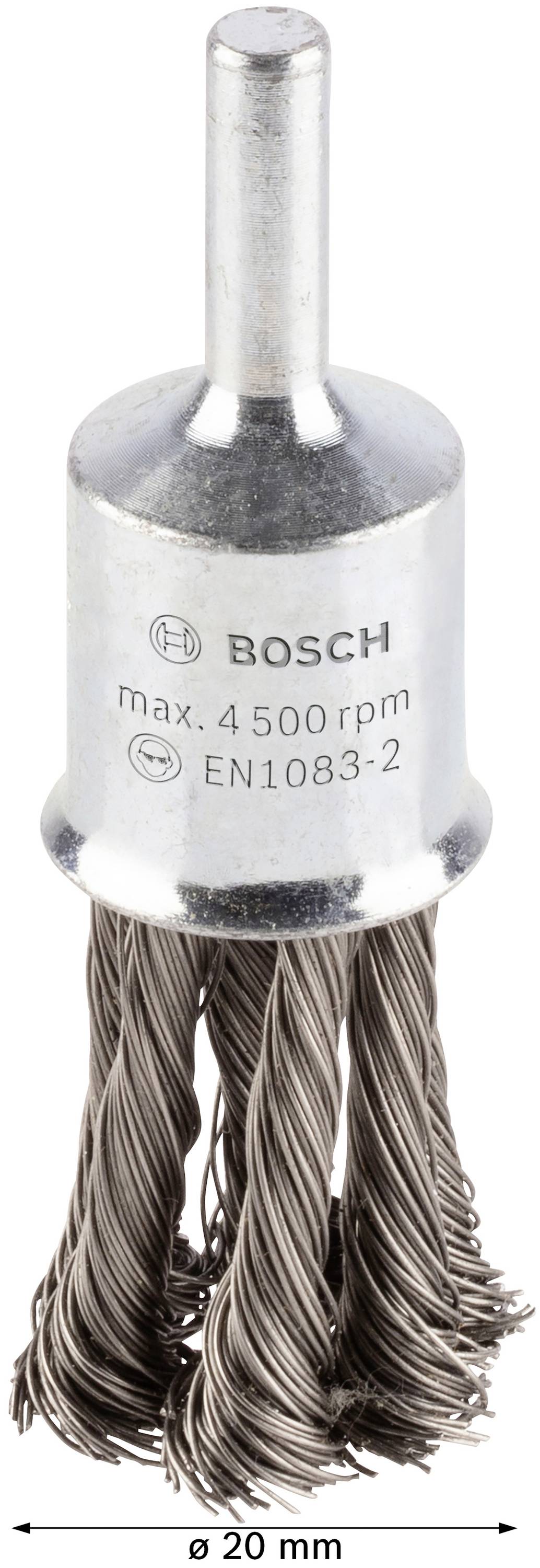Bosch Accessories Pinselbürste, gezopft, rostfrei, 0,35 mm, 19 mm, 4500 U/ min 2608622129 1 St.