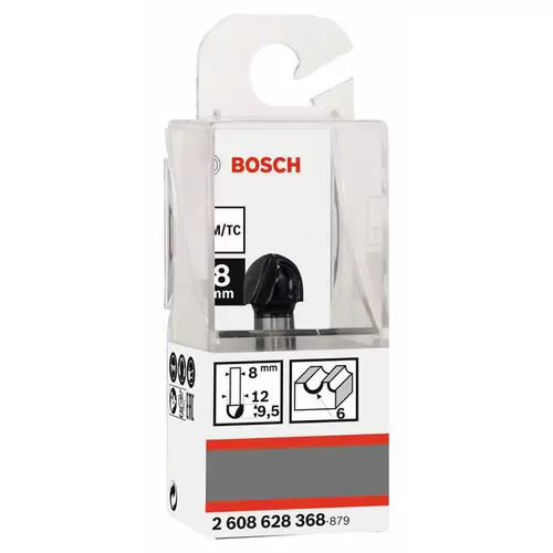 Bosch Accessories 2608628368 Hohlkehlfräser Hartmetall Länge 40 mm Produktabmessung, Ø 12 mm Schaftdurchmesser 8 mm Bosch Accessories 2608628368 Hohlkehlfräser Hartmetall Länge 40 mm Produktabmessung, Ø 12 mm Schaftdurchmesser 8 mm