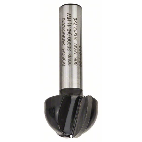 Bosch Accessories 2608628370 Hohlkehlfräser Hartmetall Länge 46mm Produktabmessung, Ø 20mm Schaftdurchmesser 8mm Bosch Accessories 2608628370 Hohlkehlfräser Hartmetall Länge 46mm Produktabmessung, Ø 20mm Schaftdurchmesser 8mm
