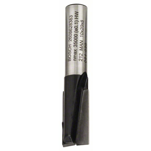 Bosch Accessories 2608628383 Nutfräser Hartmetall Länge 51mm Produktabmessung, Ø 10mm Schaftdurchmesser 8mm