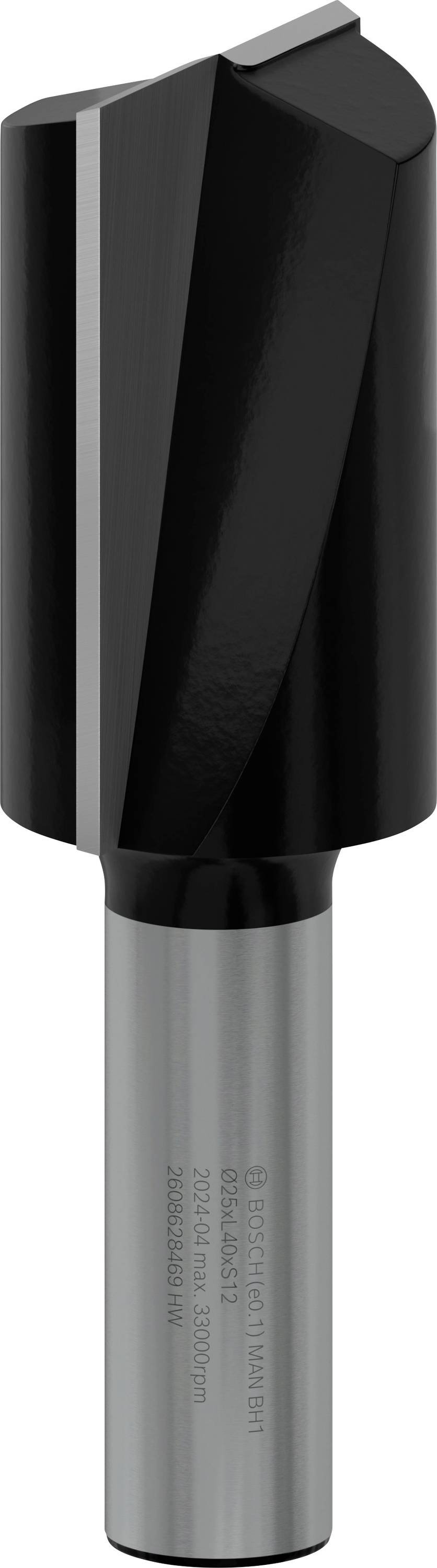 Metallbohrer mit scharfer, spiralförmiger Spitze und glattem Schaft, geeignet für präzises Bohren in verschiedenen Materialien.