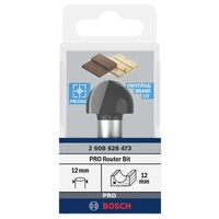 Bosch Accessories 2608628473 Hohlkehlfräser Länge 57 mm Produktabmessung, Ø 24 mm Schaftdurchmesser 12 mm Bosch Accessories 2608628473 Hohlkehlfräser Länge 57 mm Produktabmessung, Ø 24 mm Schaftdurchmesser 12 mm