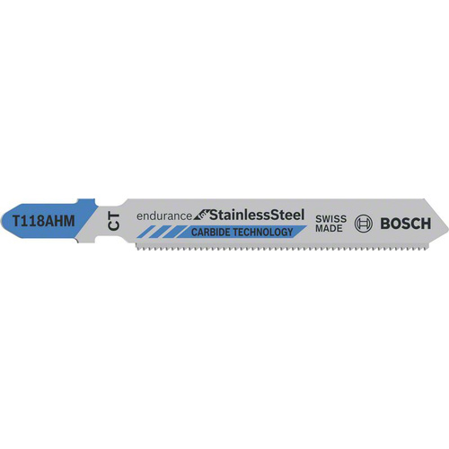 Bosch Accessories 2608630663 Stichsägeblatt T 118 AHM Endurance for Stainless Steel, 3er-Pack 3St.