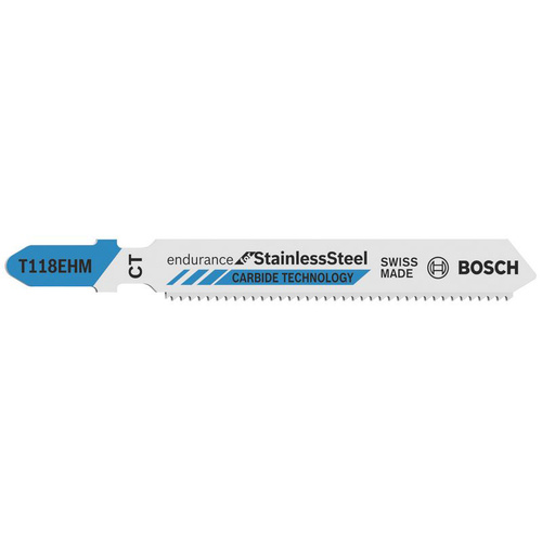 Bosch Accessories 2608630665 Stichsägeblatt T 118 EHM Endurance for Stainless Steel, 3er-Pack 3St.