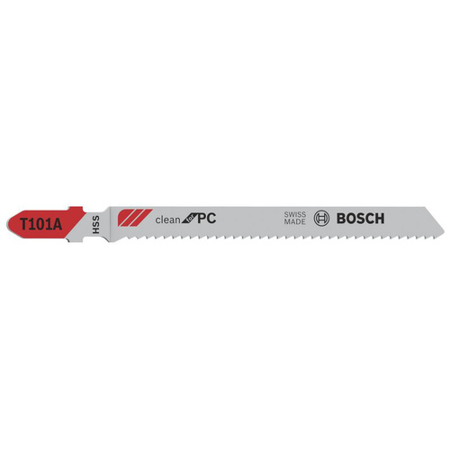 Bosch Accessories 2608631010 Stichsägeblatt T 101 A Clean for PC, 5er-Pack 5 St.