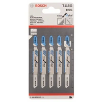 Bosch Accessories 2608631012 Stichsägeblatt T 118G Basic for Metal, 5er-Pack 5St. Bosch Accessories 2608631012 Stichsägeblatt T 118G Basic for Metal, 5er-Pack 5St.