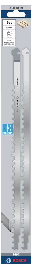 Bosch Accessories 2608632120 Sägeblattsatz TF 350 M, HCS, für Holz 2St.