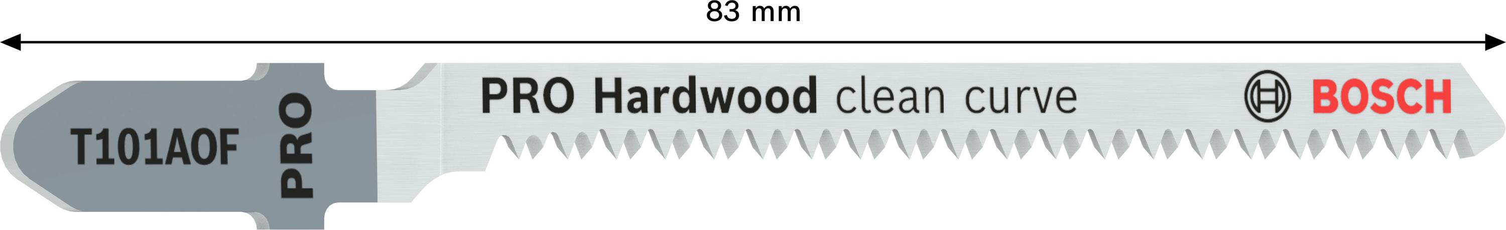Bosch Accessories 2608634233 Stichsägeblatt T 101 AOF Clean for Hard Wood, 5er-Pack 5St.