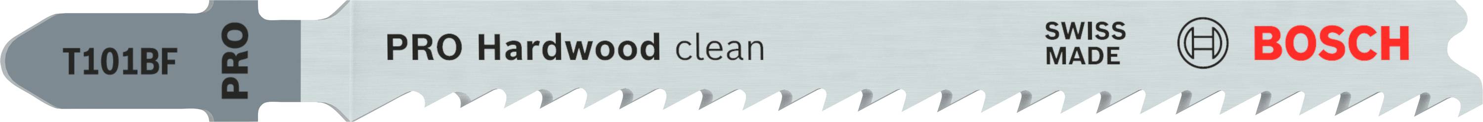 Sägeblatt für Holz von Bosch, Modell: T101BF, für saubere Schnitte in Hart- und Weichholz, hergestellt in der Schweiz.