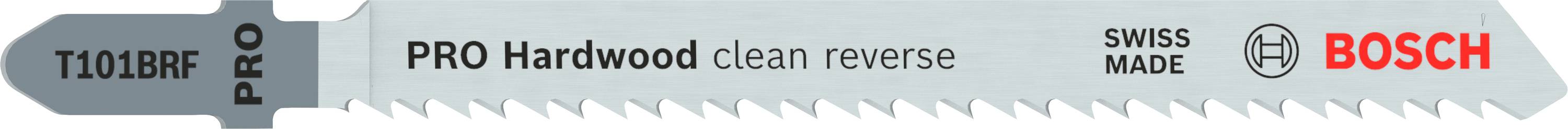 Sägeblatt von Bosch, Modell T101BRF, geeignet für Hart- und Weichholz. Swiss Made, ideal für präzise Schnitte mit sauberem Ergebnis.
