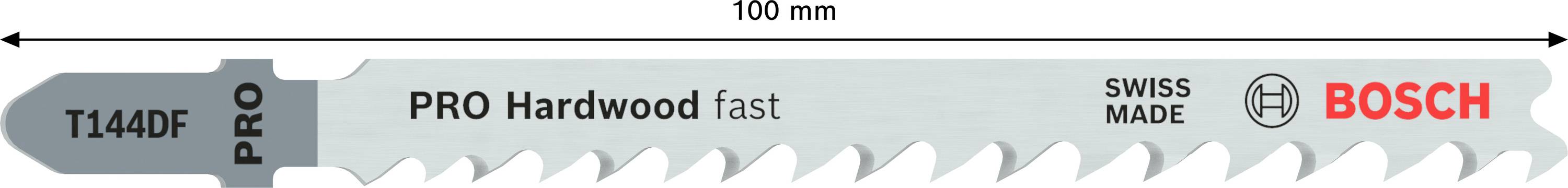 'Bosch PRO Hardwood fast' Stichsägeblatt, Länge 100 mm, geeignet für Hartholz.