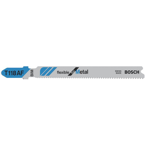Bosch Accessories 2608634694 Stichsägeblatt T 118 AF Flexible for Metal, 3er-Pack 3St.