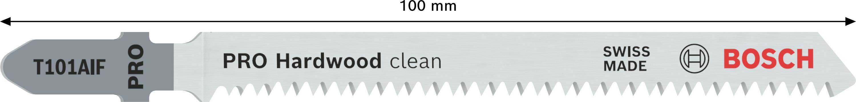Bosch Accessories 2608634897 Stichsägeblatt T 101 AIF Clean for Hard Wood, 5er-Pack 5St.