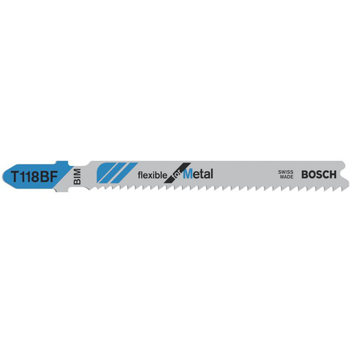 Bosch Accessories 2608634992 Stichsägeblatt T 118 BF Flexible for Metal, 25er-Pack 25St.