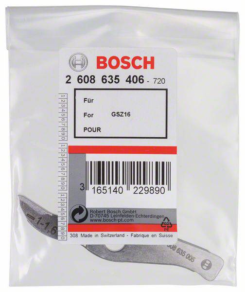 Messer gerade bis 1,6 mm, für Bosch-Schlitzschere GSZ 160 Professional Bosch Accessories 2608635406