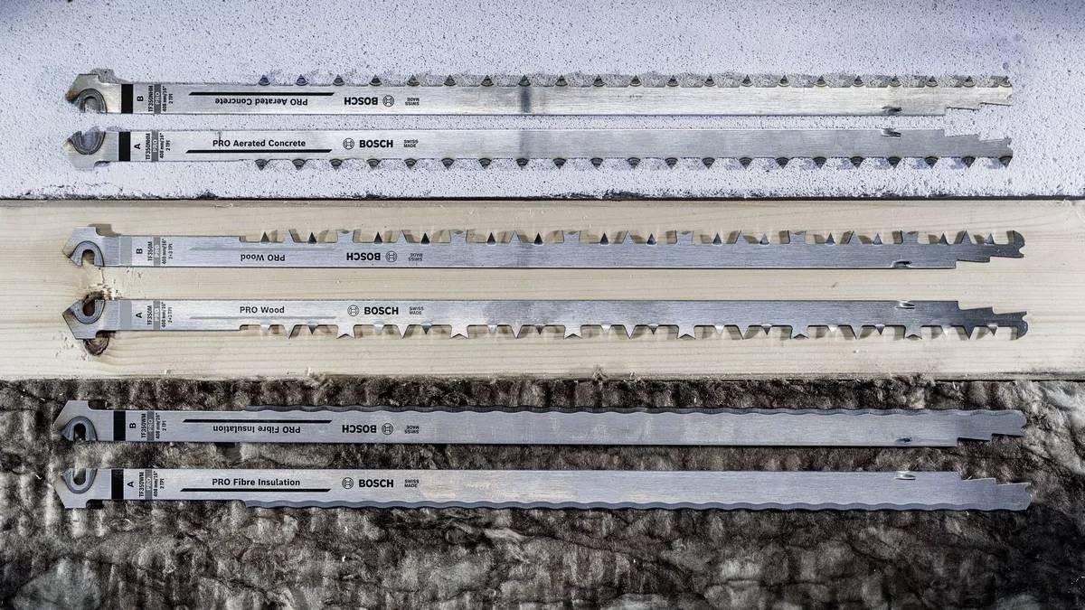 Bosch Accessories Messer-Set TF 350 WM, 2-teilig, für Isolationsmaterialien 2608635512