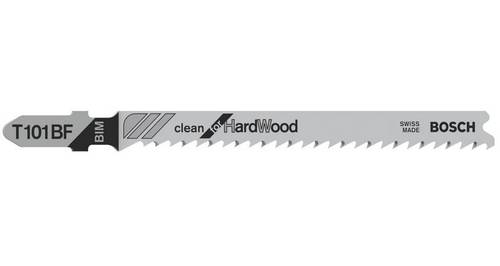 Bosch Accessories 2608636226 Stichsägeblatt T 101 BF Clean for Hard Wood, 3er-Pack 3 St.