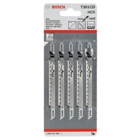 Bosch Accessories 2608637590 Stichsägeblatt T 301 CD Clean for Wood, 5er-Pack 5St. Bosch Accessories 2608637590 Stichsägeblatt T 301 CD Clean for Wood, 5er-Pack 5St.