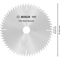 Bosch Accessories Multi Material 2608640446 Hartmetall Kreissägeblatt 216 x 30 x 2.5mm Zähneanzahl: 60 1St. Bosch Accessories Multi Material 2608640446 Hartmetall Kreissägeblatt 216 x 30 x 2.5mm Zähneanzahl: 60 1St.