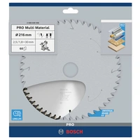 Bosch Accessories Multi Material 2608640446 Hartmetall Kreissägeblatt 216 x 30 x 2.5mm Zähneanzahl: 60 1St. Bosch Accessories Multi Material 2608640446 Hartmetall Kreissägeblatt 216 x 30 x 2.5mm Zähneanzahl: 60 1St.