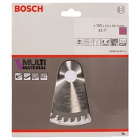 Bosch Accessories Multi Material 2608640501 Hartmetall Kreissägeblatt 150 x 20 x 2mm Zähneanzahl: 42 1St. Bosch Accessories Multi Material 2608640501 Hartmetall Kreissägeblatt 150 x 20 x 2mm Zähneanzahl: 42 1St.