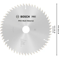 Bosch Accessories Multi Material 2608640511 Hartmetall Kreissägeblatt 210 x 30 x 2.4mm Zähneanzahl: 54 1St. Bosch Accessories Multi Material 2608640511 Hartmetall Kreissägeblatt 210 x 30 x 2.4mm Zähneanzahl: 54 1St.