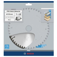 Bosch Accessories Multi Material 2608640511 Hartmetall Kreissägeblatt 210 x 30 x 2.4mm Zähneanzahl: 54 1St. Bosch Accessories Multi Material 2608640511 Hartmetall Kreissägeblatt 210 x 30 x 2.4mm Zähneanzahl: 54 1St.