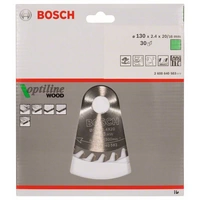 Bosch Accessories Optiline 2608640583 Hartmetall Kreissägeblatt 130 x 20 x 2.4mm Zähneanzahl: 30 1St. Bosch Accessories Optiline 2608640583 Hartmetall Kreissägeblatt 130 x 20 x 2.4mm Zähneanzahl: 30 1St.