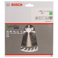 Bosch Accessories Optiline 2608640597 Hartmetall Kreissägeblatt 160 x 20 x 2.6mm Zähneanzahl: 36 1St. Bosch Accessories Optiline 2608640597 Hartmetall Kreissägeblatt 160 x 20 x 2.6mm Zähneanzahl: 36 1St.