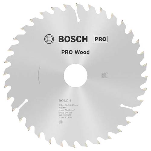 Bosch Accessories Optiline 2608640611 Hartmetall Kreissägeblatt 184 x 30 x 2.6 mm Zähneanzahl: 36 1