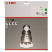 Bosch Accessories Optiline 2608640618 Hartmetall Kreissägeblatt 200 x 30 x 2.8mm Zähneanzahl: 24 1St. Bosch Accessories Optiline 2608640618 Hartmetall Kreissägeblatt 200 x 30 x 2.8mm Zähneanzahl: 24 1St.