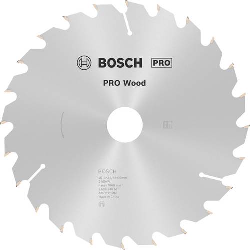 Bosch Accessories Optiline 2608640621 Hartmetall Kreissägeblatt 210 x 30 x 2.8 mm Zähneanzahl: 24 1
