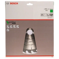 Bosch Accessories Optiline 2608640627 Hartmetall Kreissägeblatt 230 x 30 x 2.8mm Zähneanzahl: 24 1St. Bosch Accessories Optiline 2608640627 Hartmetall Kreissägeblatt 230 x 30 x 2.8mm Zähneanzahl: 24 1St.