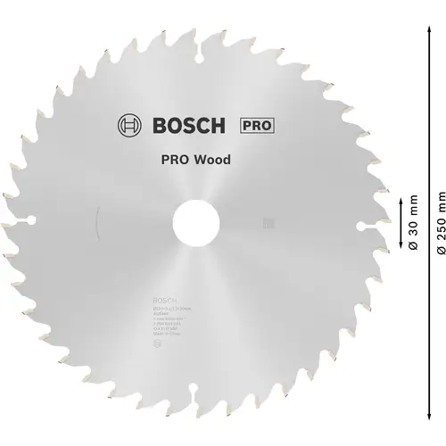 Bosch Accessories Optiline 2608640643 Hartmetall Kreissägeblatt 250 x 30 x 3.2 mm Zähneanzahl: 40 1 St. Bosch Accessories Optiline 2608640643 Hartmetall Kreissägeblatt 250 x 30 x 3.2 mm Zähneanzahl: 40 1 St.