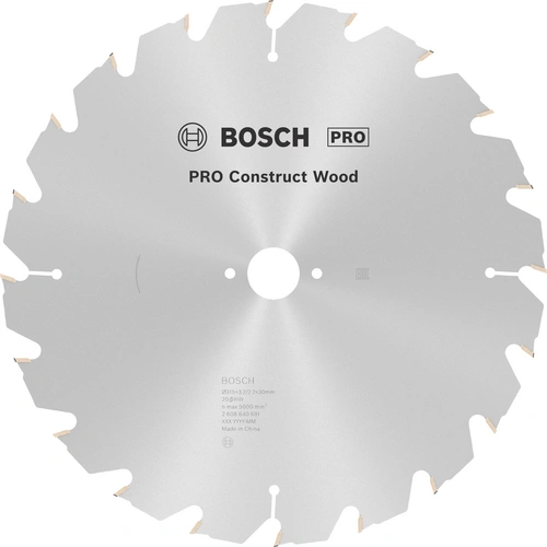 Bosch Accessories Construct Wood 2608640691 Hartmetall Kreissägeblatt 315 x 30 x 3.2 mm Zähneanzahl: 20 1 St. Bosch Accessories Construct Wood 2608640691 Hartmetall Kreissägeblatt 315 x 30 x 3.2 mm Zähneanzahl: 20 1 St.