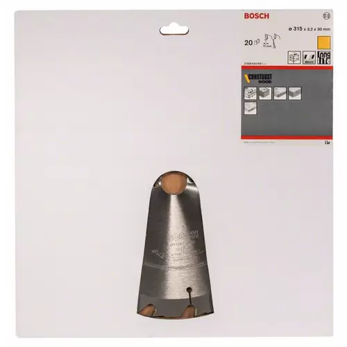 Bosch Accessories Construct Wood 2608640691 Hartmetall Kreissägeblatt 315 x 30 x 3.2 mm Zähneanzahl: 20 1 St. Bosch Accessories Construct Wood 2608640691 Hartmetall Kreissägeblatt 315 x 30 x 3.2 mm Zähneanzahl: 20 1 St.