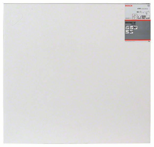 Weiße Bosch-Schleifplatte, 400 x 600 mm, mit rotem Rand und Etikett rechts oben. Enthält Angaben zur Verwendung und Spezifikationen.