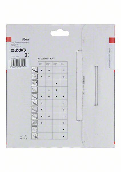 Bosch Accessories Standard for Wood Speed 2608640784 Hartmetall Kreissägeblatt 160 x 16 x 2.2 mm Zähneanzahl: 12 1 St.